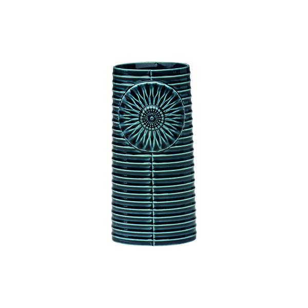 Pipanella Lines Oval vase, petrol, Dottir Nordic Design