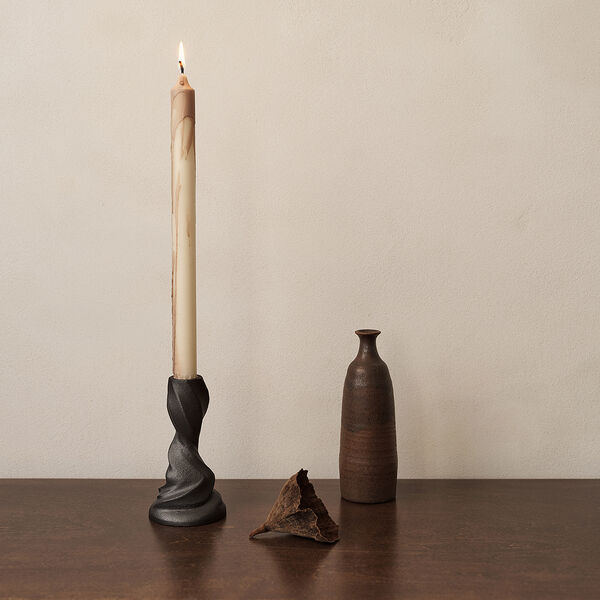 Dryp Stearinlys 2 stk., warm grey, Ferm Living