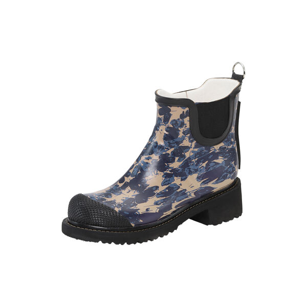 Short Rubber Boot | Beige Butterfly | Gummist&oslash;vel, Ilse Jacobsen Hornb&aelig;k