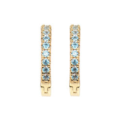 Emilia medium hoops, blue, Emilia by Bon Dep