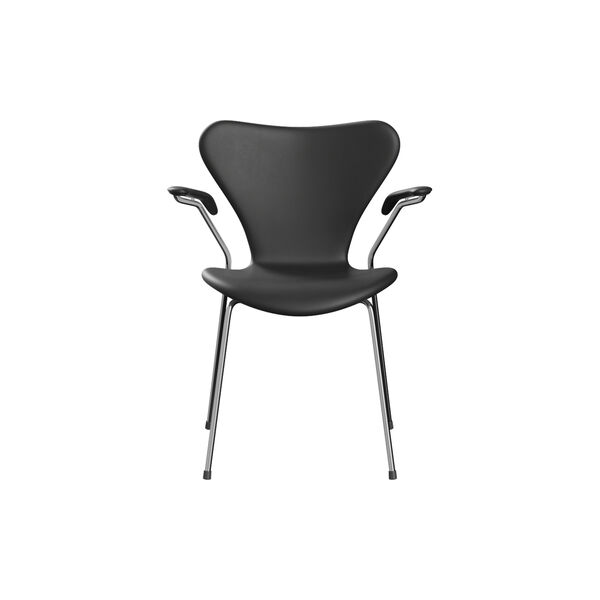 Series 7&trade; 3207 Fully Upholstered Chair, Essential black, Fritz Hansen