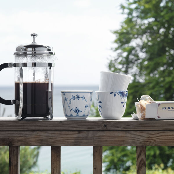 Musselmalt Riflet termokopp, Royal Copenhagen