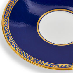 Renaissance Gold espressokopp med sk&aring;l, bl&aring;, Wedgwood