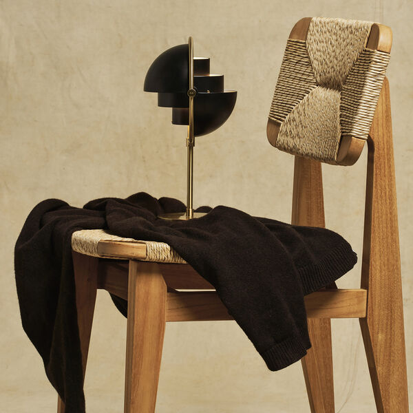 Multi-Lite Portable Lamp, black semi matt/brass, GUBI