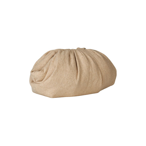 Day Linen Flower Clutch, raw linen, DAY ET