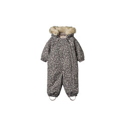 Snowsuit Nickie, 9528 black sea open flowers, Wheat