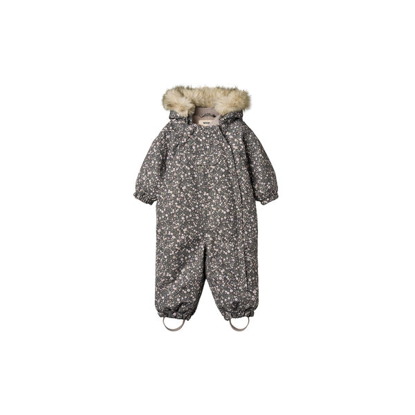 Snowsuit Nickie, 9528 black sea open flowers, Wheat
