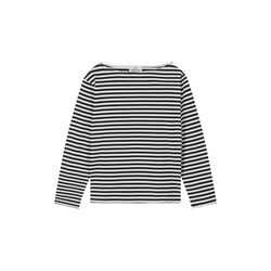 Soft Single Silke Tee LS, black/snow white, Mads Nørgaard
