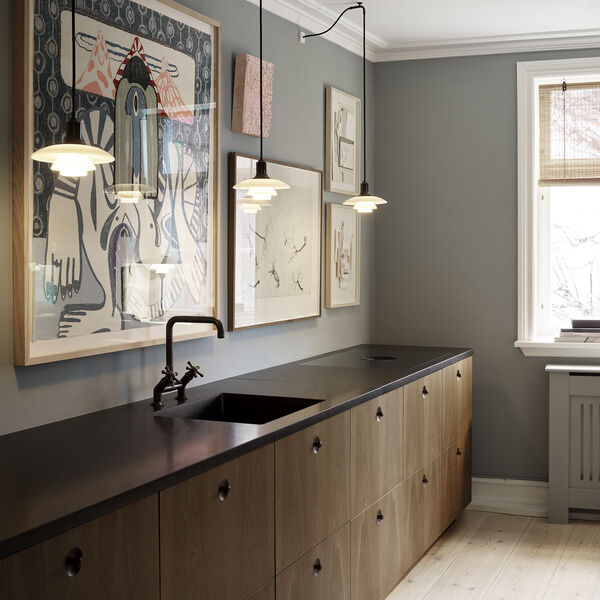 PH 2/1 pendel, sort metallisert, Louis Poulsen