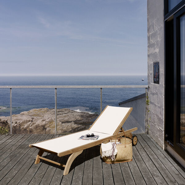 Columbus Sunbed, white Columbus Sunbed, white, Fritz Hansen
