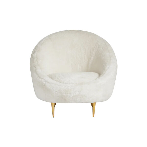 Ether stol, shearling, Jonathan Adler