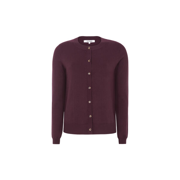 SRMarla Cardigan Knit, vinyard wine, Soft Rebels