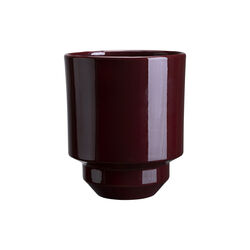 Hoff GLAZED potte, deep burgundy, Bergs Potter