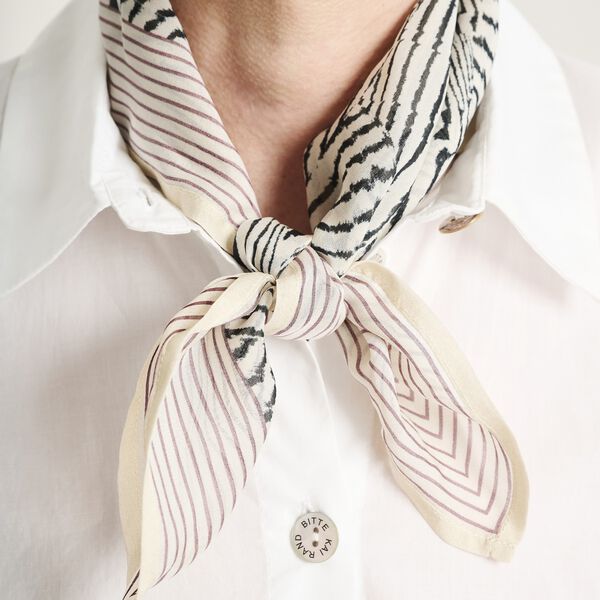 Transparent touch scarf, seashell, BITTE KAI RAND