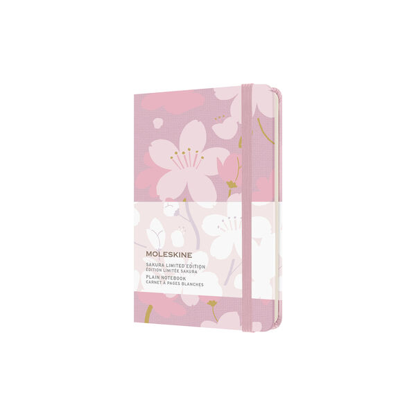 Sakura Hanafubuki Notebook blank, rosa, Moleskine