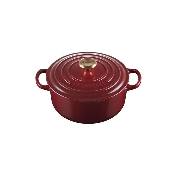 Signature rund gryte &Oslash; 20 cm, garnet, Le Creuset