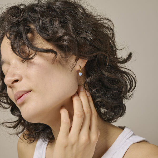 Amore Hoops, st&aring;l bl&aring;, ENAMEL Copenhagen