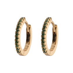 Medium Hoops Green, gr&oslash;nn, Emilia by Bon Dep