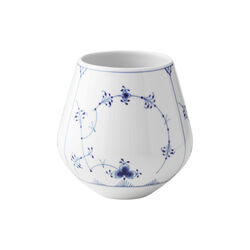Musselmalt riflet vase 15 cm, Royal Copenhagen