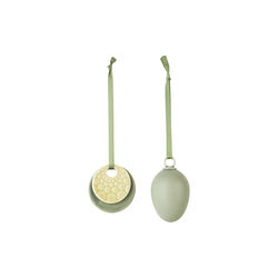 Sweet Stories Ornaments 2 pcs, sage, Dottir Nordic Design