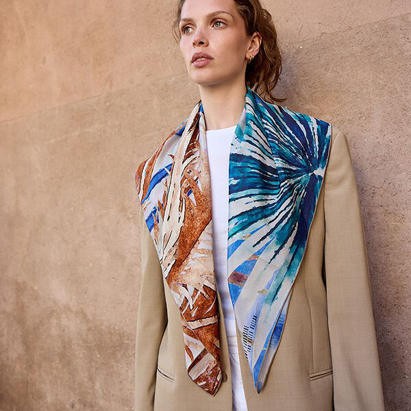 MIAMI&nbsp;SUNSET&nbsp;Skjerf, gul, Bella Ballou