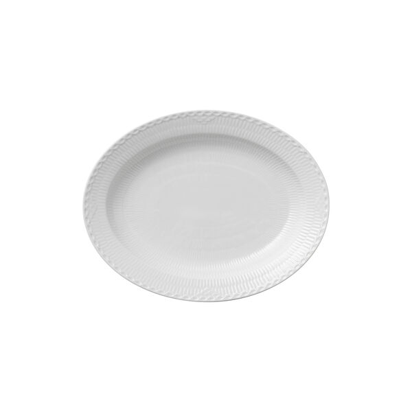 Hvit Halvblonde fat, 36 5 cm Hvit Halvblonde fat, 36 5 cm, Royal Copenhagen