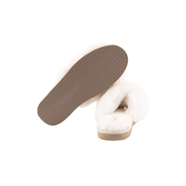 Lovisa slip-on tøffel, creme, Shepherd of Sweden