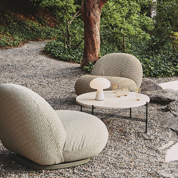 TS outdoor kaffebord, naturhvit, GUBI