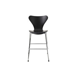 Serie 7™ 3177 Junior farget barnestol, sort/krom, Fritz Hansen
