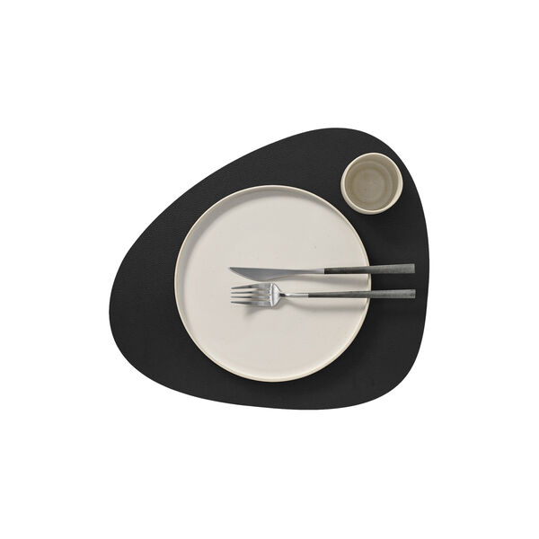 Serene dekkebrikke  Curve L, black, LIND DNA
