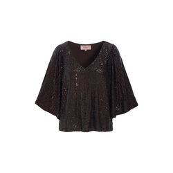 Jona Sequin Top, chestnut, HUNK&Oslash;N