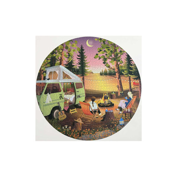 Van Life - rundt puslespill med 1000 brikker Van Life - rundt puslespill med 1000 brikker, ViSSEVASSE