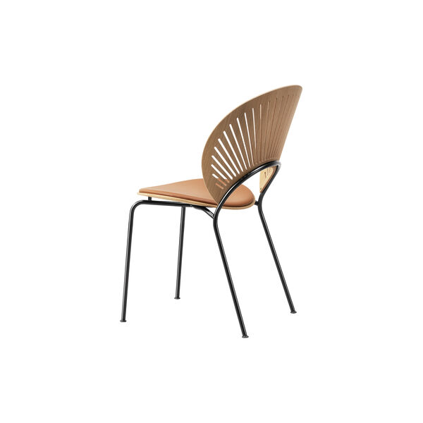 3396 Trinidad stol med polstret sete, oljet eik/cognac/svart, Fredericia Furniture