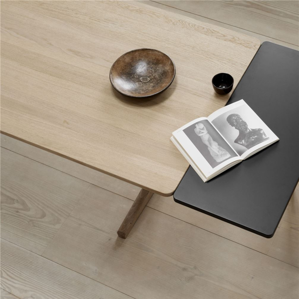 Mogensen C18 Shaker extension leaf, black lacquered, Fredericia Furniture
