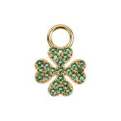 Margit charm, gold/green, Emilia by Bon Dep
