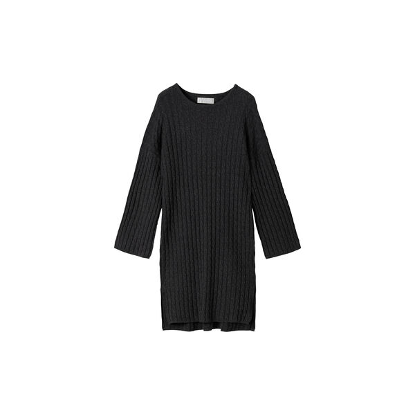 Crew kabelstrikket kjole, graphite, FWSS