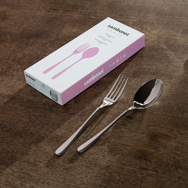 Taste Serveringssett 2 stk., mirror steel, Sambonet
