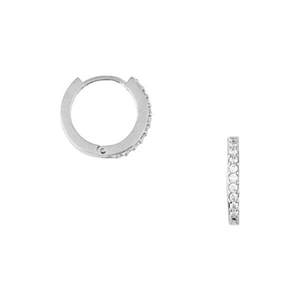 Mini Pave Hoop øredobb, Orelia