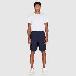 FIG loose Linen shorts - GOTS/Vegan, yarndyed - total eclipse FIG loose Linen shorts - GOTS/Vegan, yarndyed - total eclipse, KnowledgeCotton Apparel