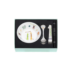 Safari 2 deler med skål, løve og krokodille, Th. Marthinsen