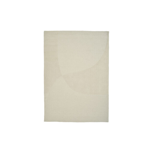Split Plains gulvteppe, white, Linie Design