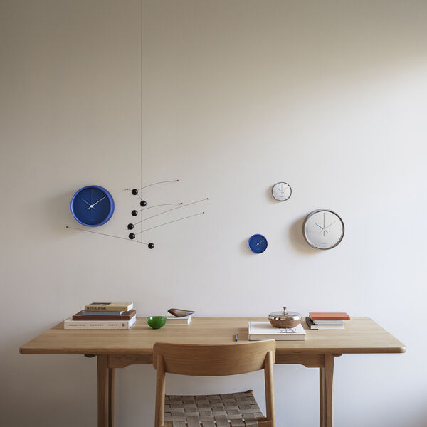 Koppel Veggklokke, iconic blue, Georg Jensen