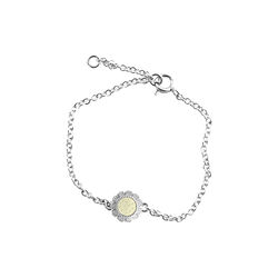 Bloom Mini Armbånd, solgul, Th. Marthinsen