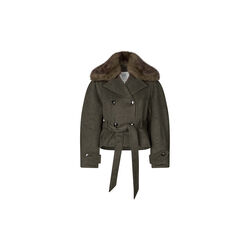 Agola Belt Jacket, black olive, Second Female