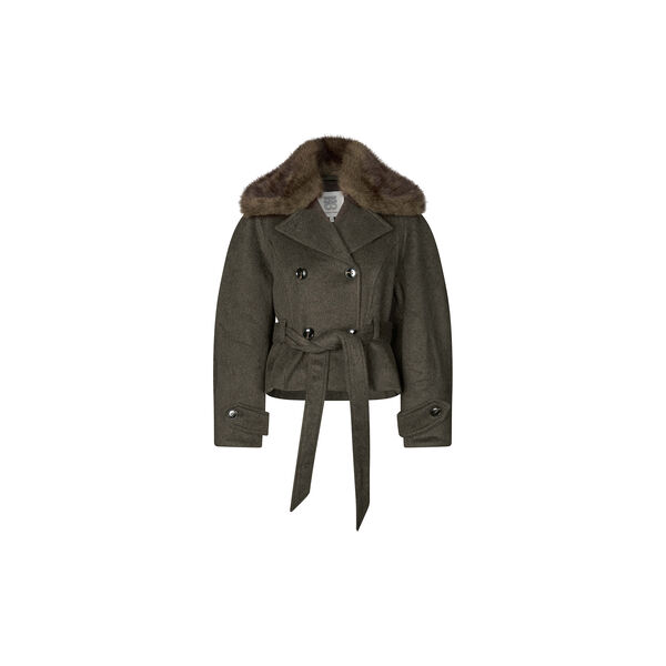Agola Belt Jacket, black olive, Second Female
