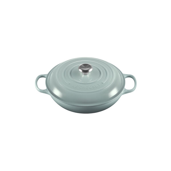 Signature st&oslash;pejern buffetgryte 30 cm, sea salt, Le Creuset