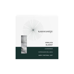 Himalaya fleecepledd, lysegrå, Karmameju