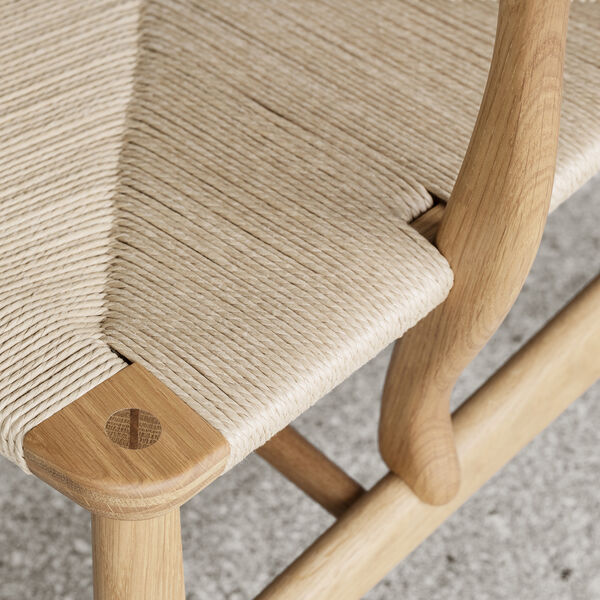 CH22 Lounge Chair, oiled teak/oak/natural, Carl Hansen & Søn