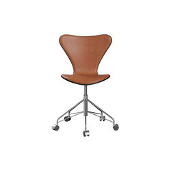 Serie 7&trade; 3117 polstret kontorstol, Grace Walnut, Fritz Hansen