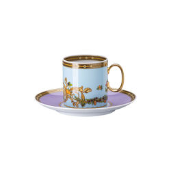 Cup/Saucer 4 tall, le jardin de versace, Rosenthal x Versace
